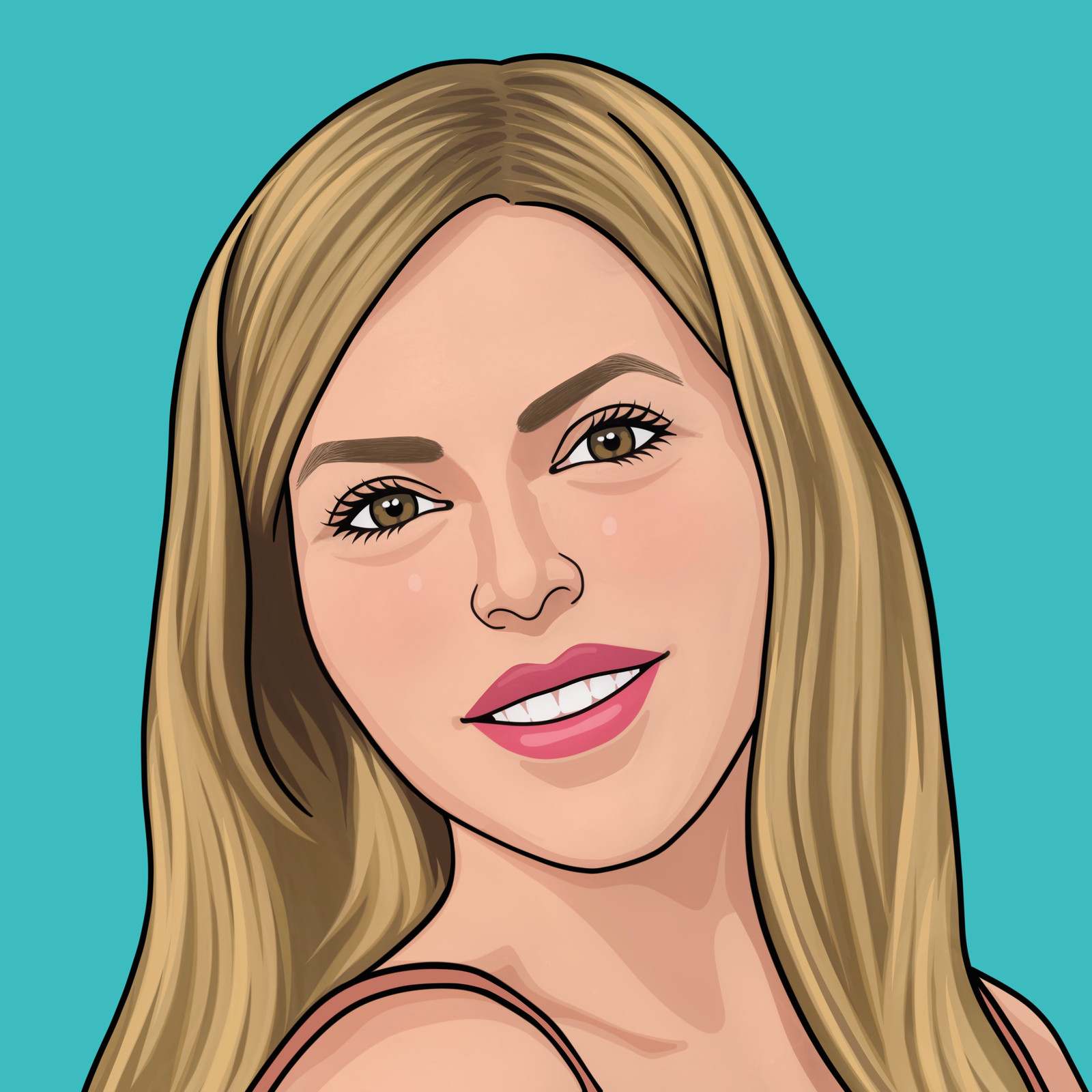 Illustrated portrait of a HOLT team member