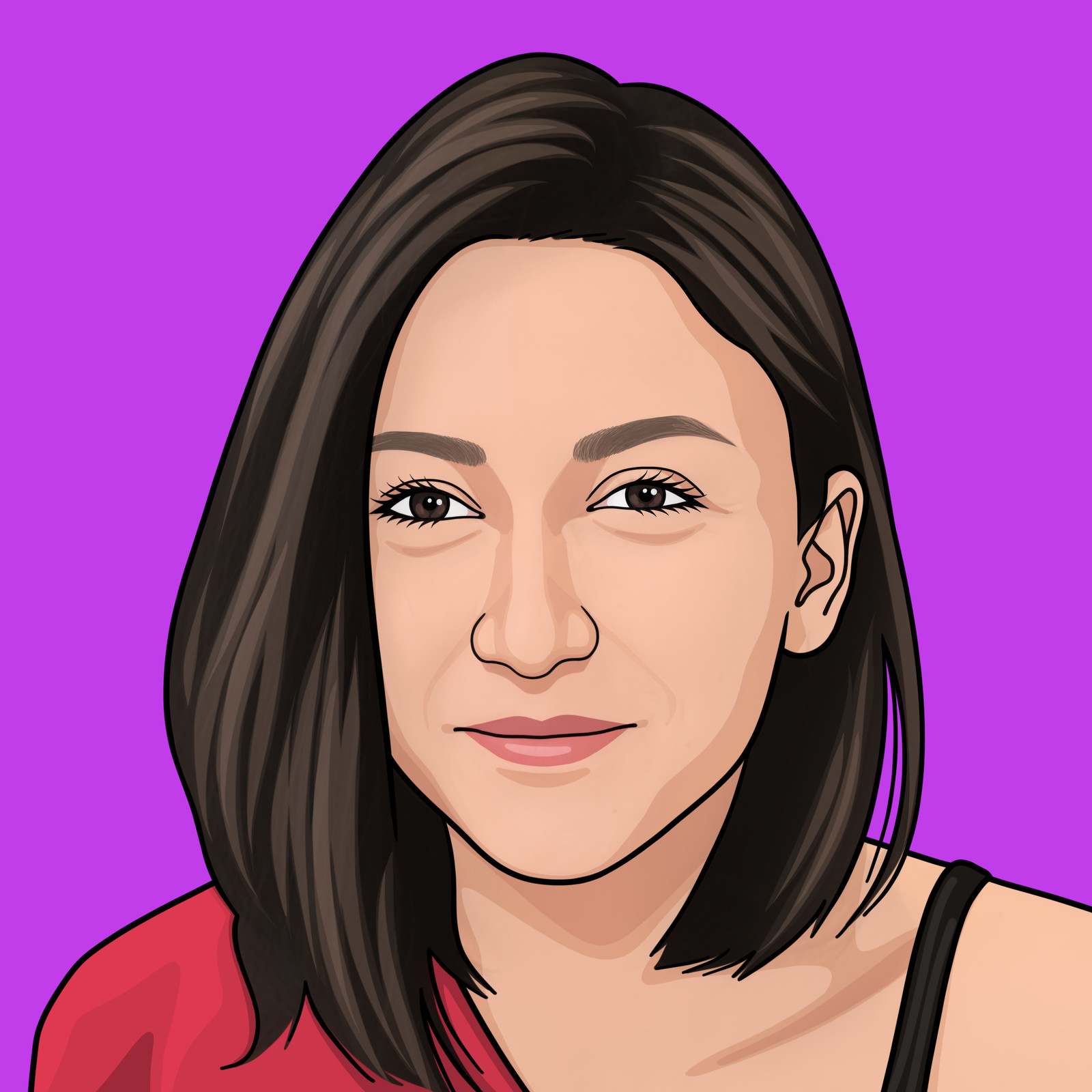 Illustrated portrait of a HOLT team member