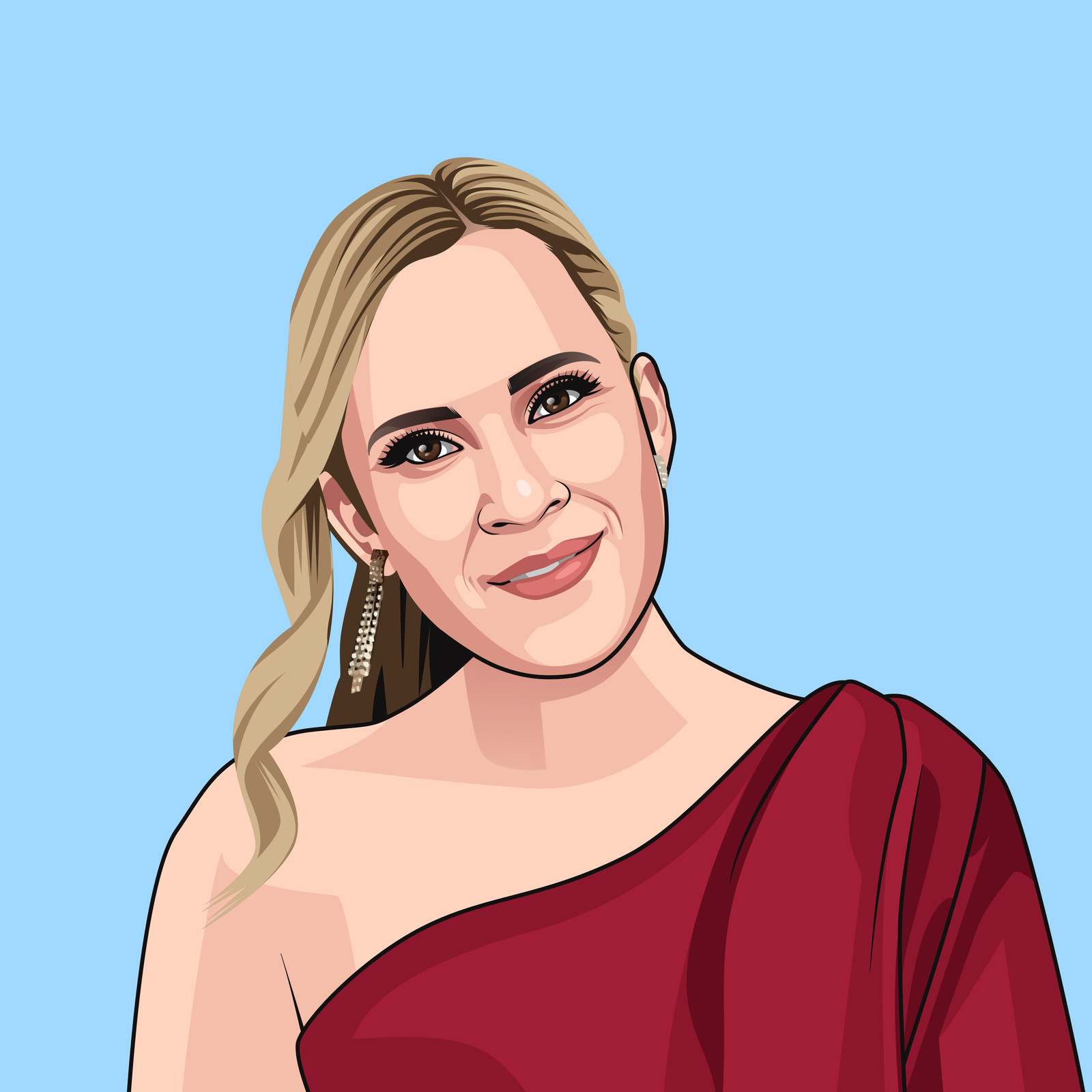 Illustrated portrait of a HOLT team member