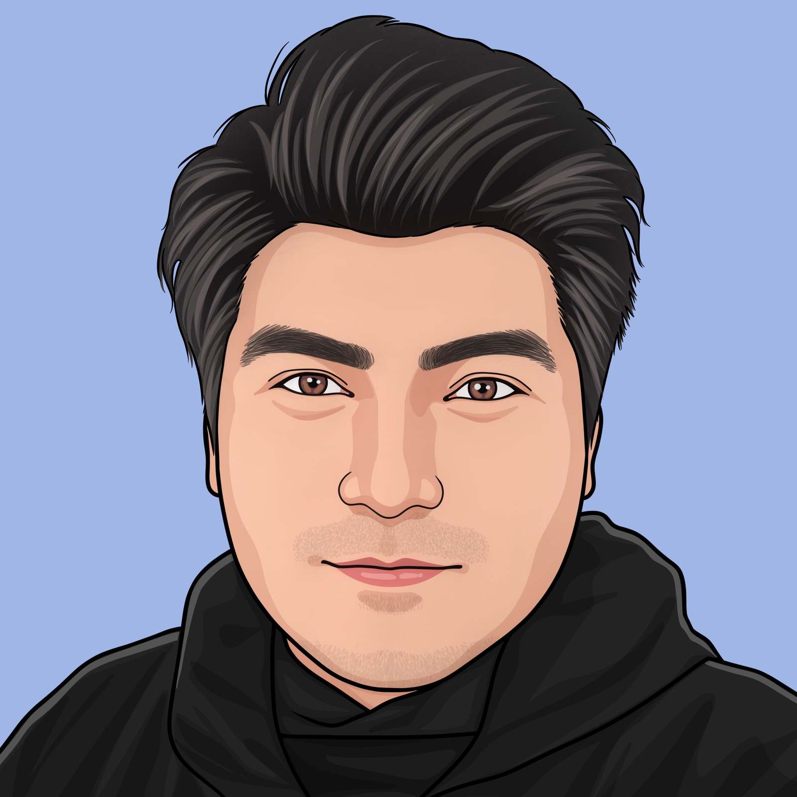 Illustrated portrait of a HOLT team member