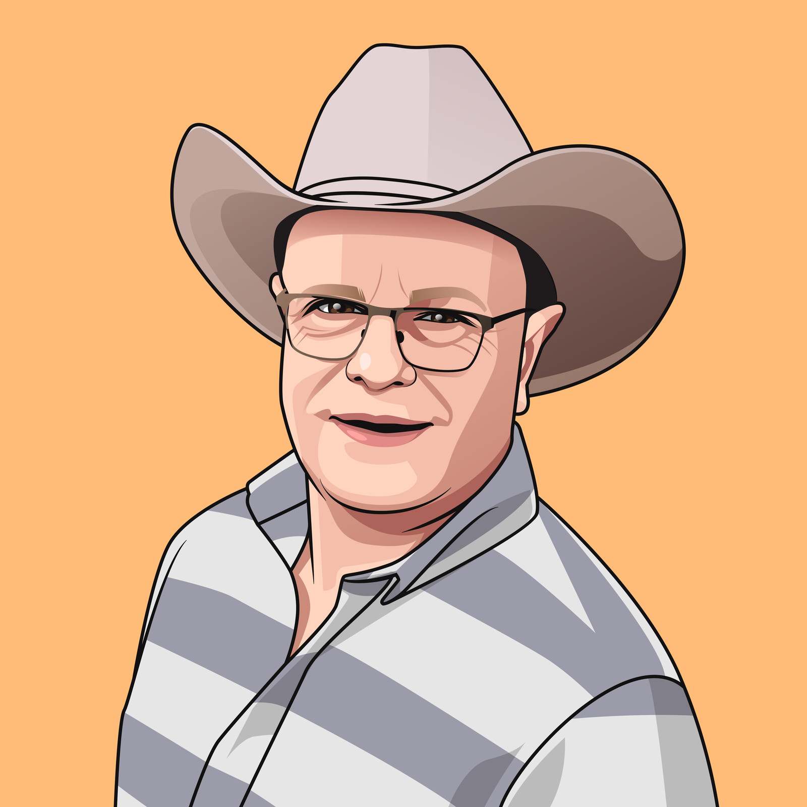 Illustrated portrait of a HOLT team member