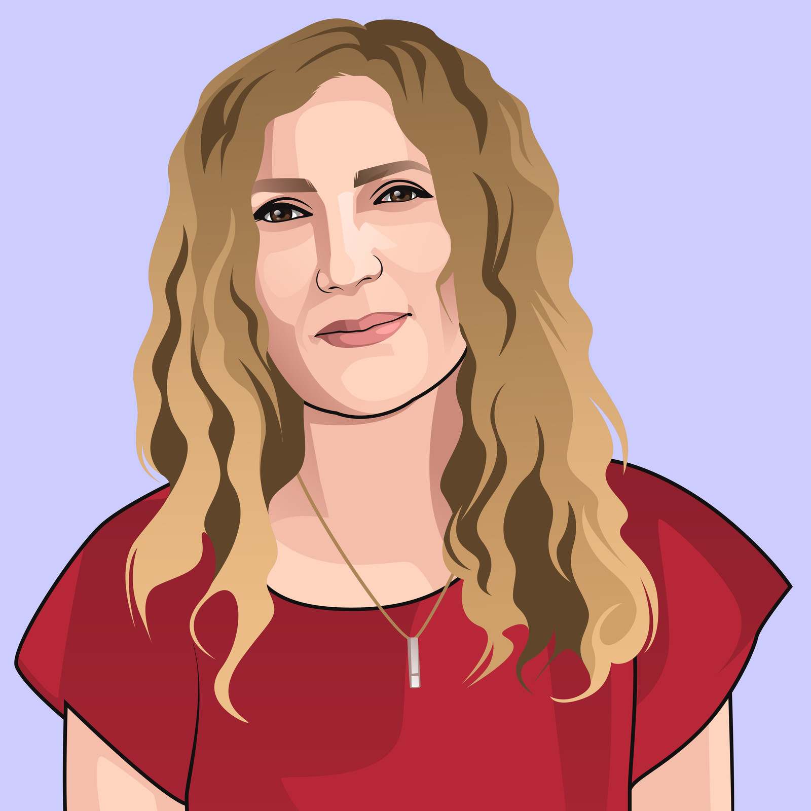 Illustrated portrait of a HOLT team member