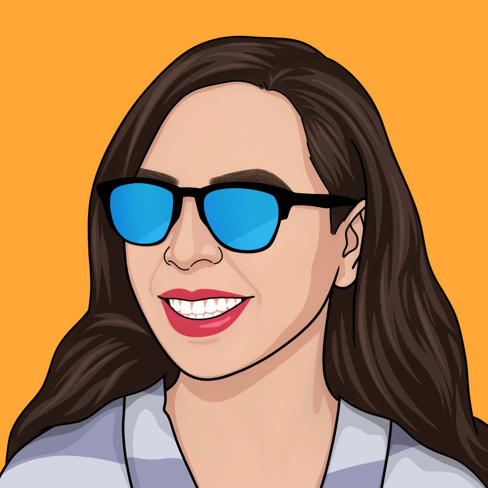 Illustrated portrait of a HOLT team member