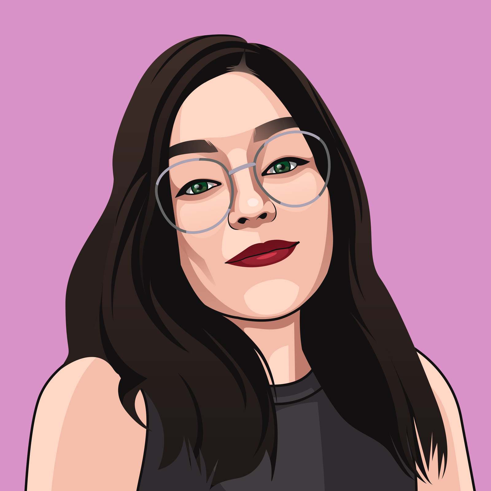 Illustrated portrait of a HOLT team member