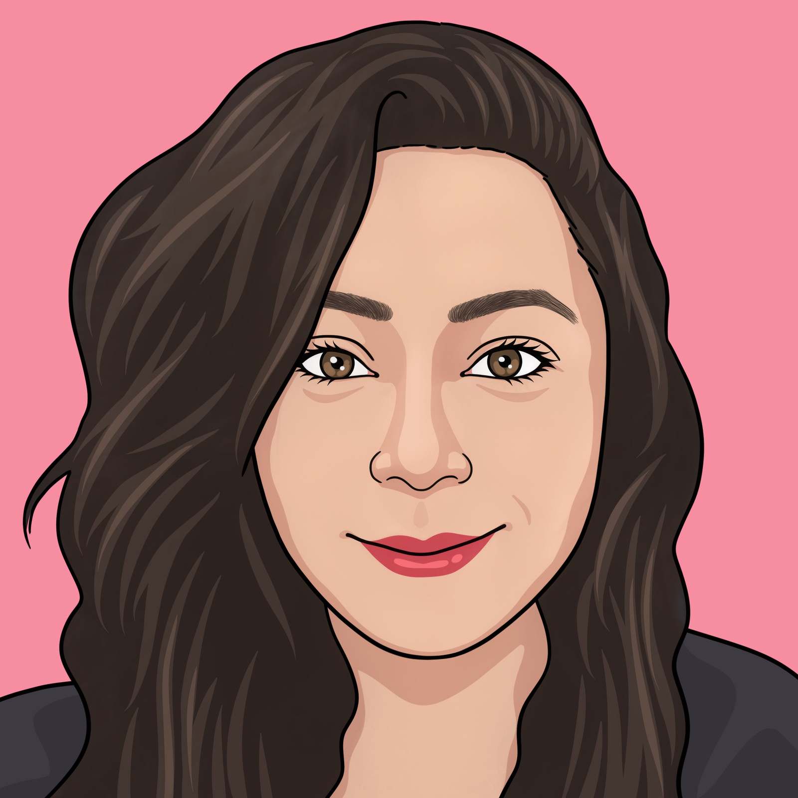 Illustrated portrait of a HOLT team member