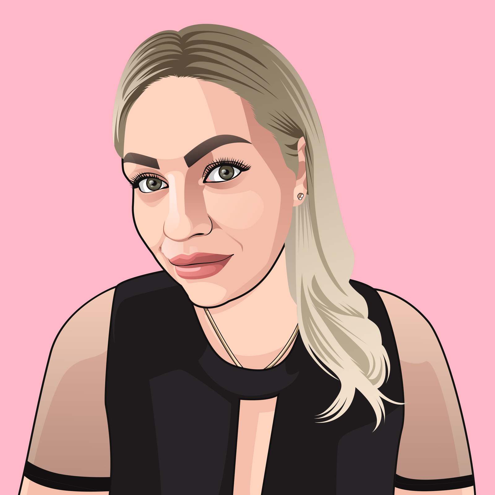 Illustrated portrait of a HOLT team member